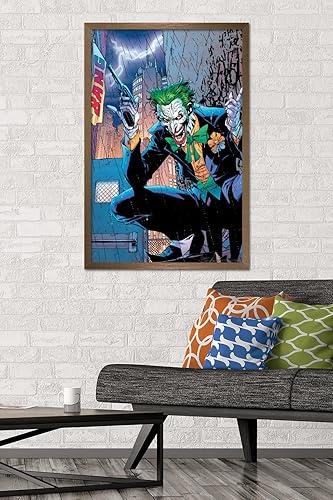 Miniatura 30 de Trends International DC Comics - Póster de pared de The Joker - Bang, 22.375 x 34 pulgadas, versión enmarcada en negro Versión enmarcada Barnwood