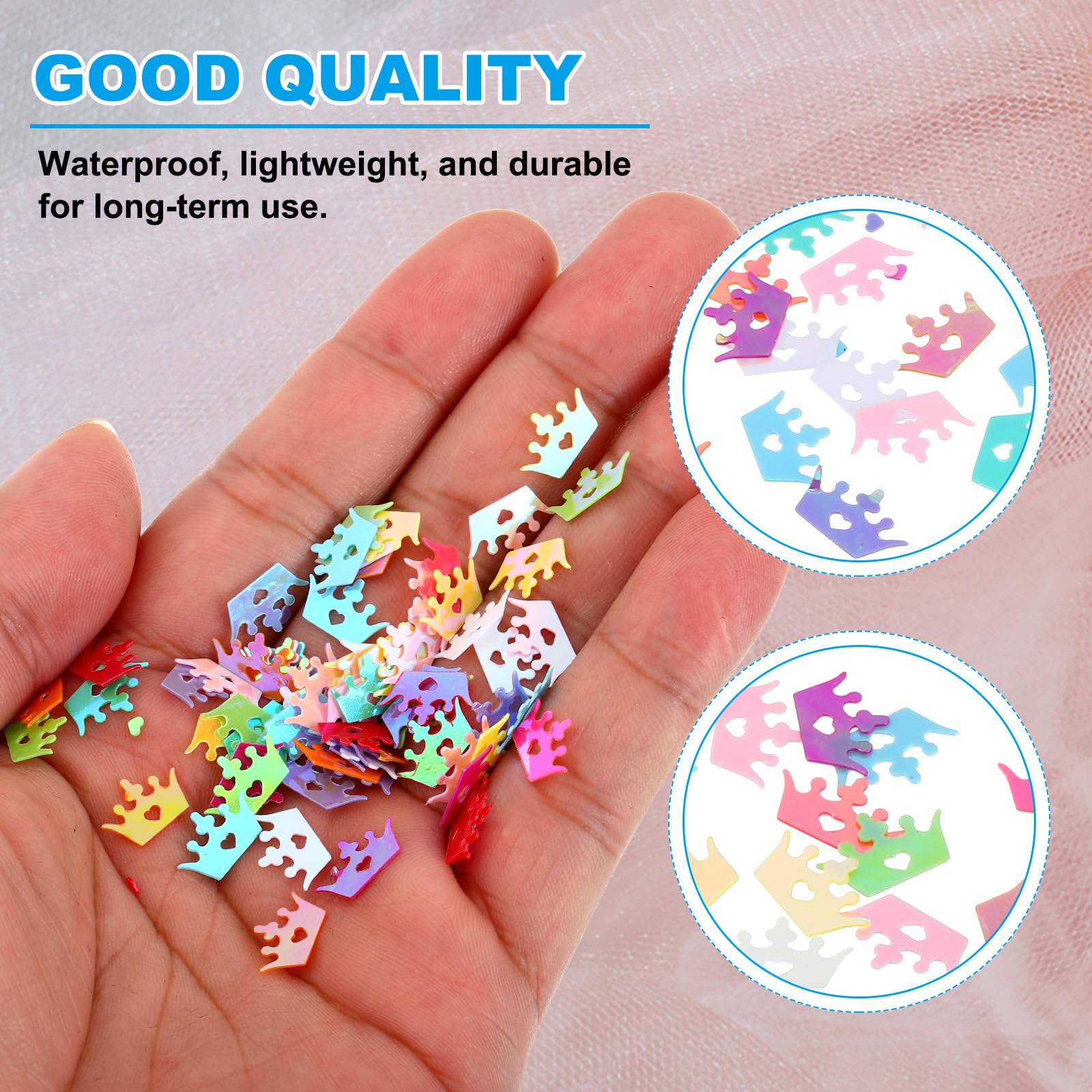 PATIKIL 30 Gram/1 Ounce Sequins and Spangles - Image 3