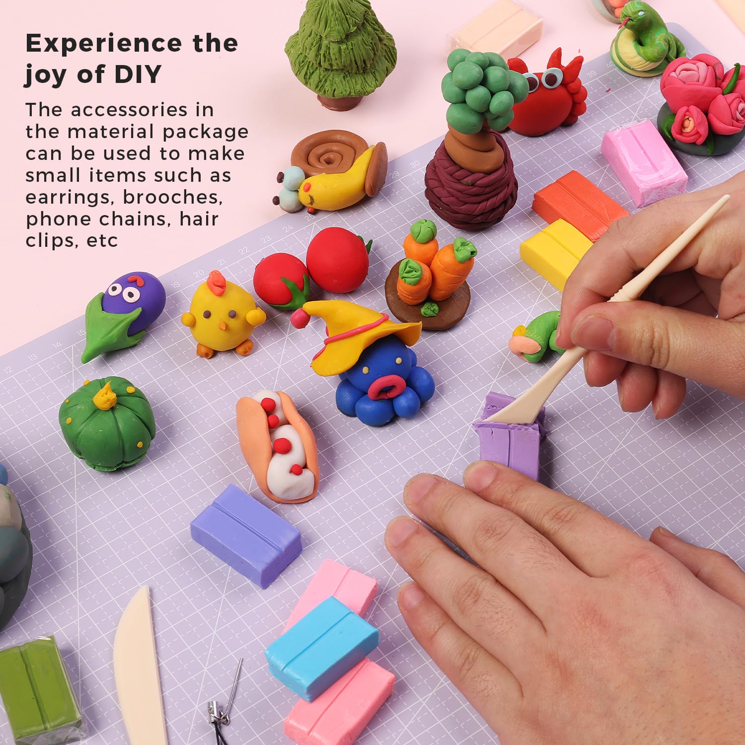 ARTFLY Pâte Polymère, kit de 100 couleurs, 82 couleurs uniques et couleurs extra basiques, avec outils de sculpture et accessoires de bijoux, excellent cadeau pour les enfants et les adolescents.