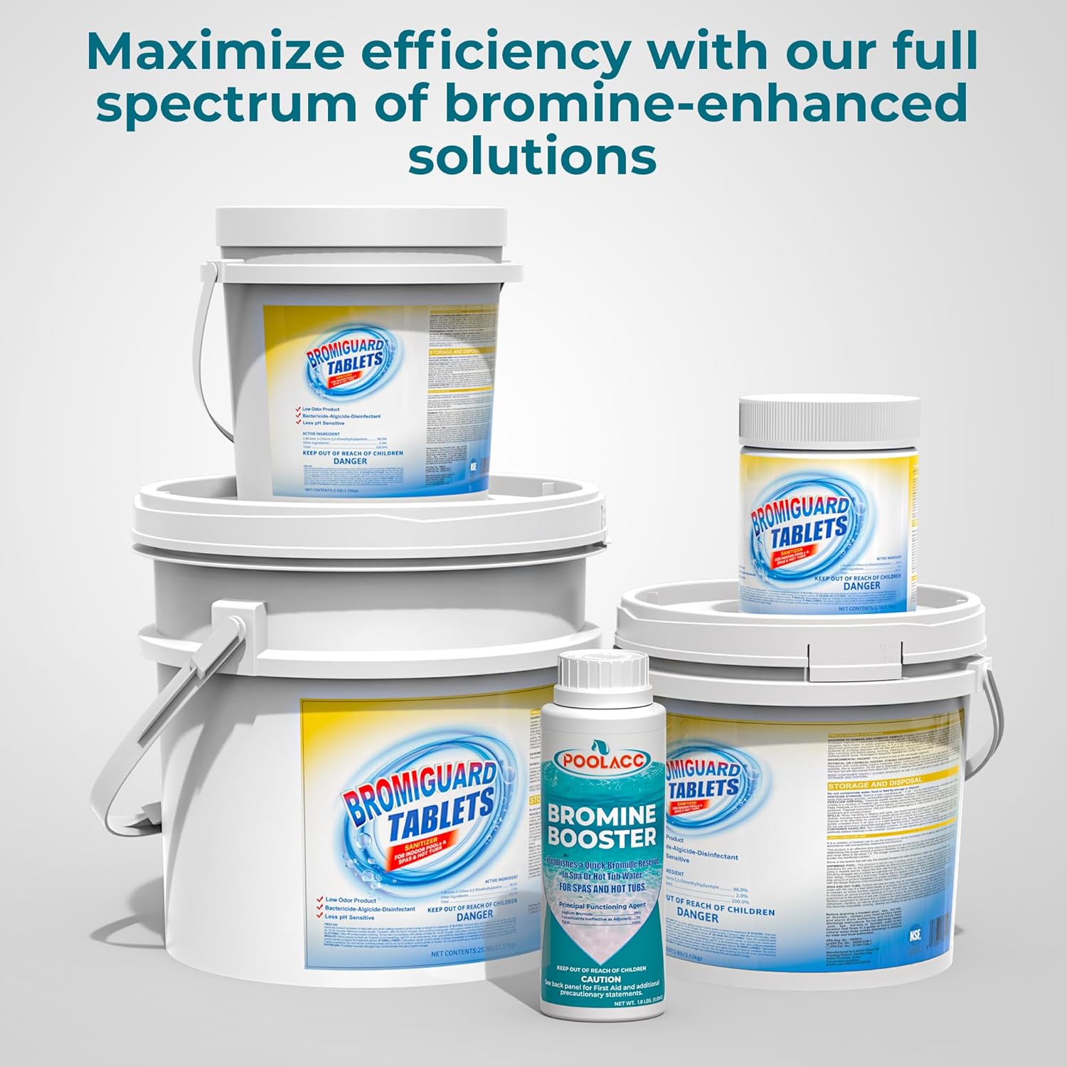 1.8LB Bromine Booster for Hot Tubs & Spas | Fast-Acting Sodium Bromide to Build Bromide Reserve | Compatible with Bromine Sanitizers | Bromine Tablets Companion | Reduce Chemical Use & Odor - Image 8