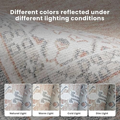 Miniatura 98 de Alfombra abstracta moderna de 3 x 5, antideslizante, resistente a las manchas, lavable, con respaldo de goma, alfombra de suelo que no desprende