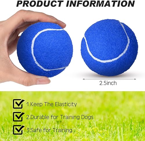 Vista 2 de Jenaai 48 pelotas de tenis de colores a granel de presión estándar de 2.5 pulgadas, entrenamiento de práctica, pelotas de tenis para perros