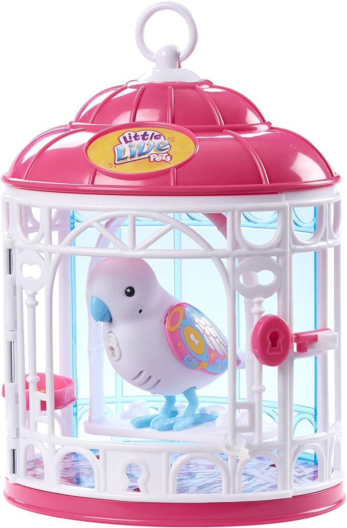 Little Live Pets 28399" Secret Angie Talking Bird Toy with Cage Moose