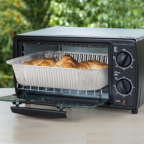 Miniatura 6 de Nicole Home Collection Sartenes de aluminio de 8 x 8 (paquete de 500) sartenes de papel de aluminio de 8 pulgadas  Sartenes cuadrados de aluminio