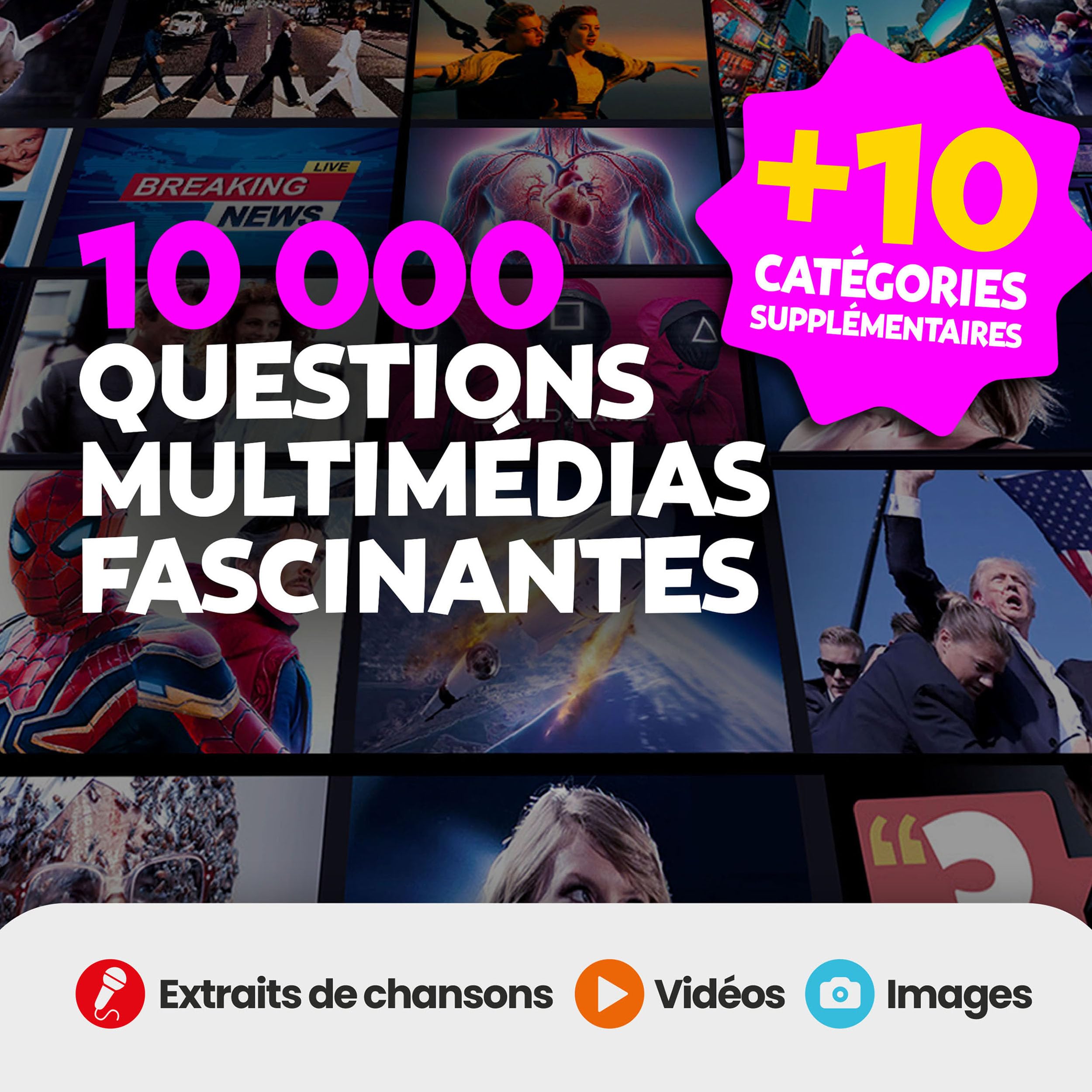 Outsmarted Édition Méga - 10 catégories Bonus passionnantes | Enfants, Ados & Adultes | Une soirée Jeu Nouvelle génération en Famille ou Entre Amis | 2 à 24 Joueurs | À partir de 8 Ans