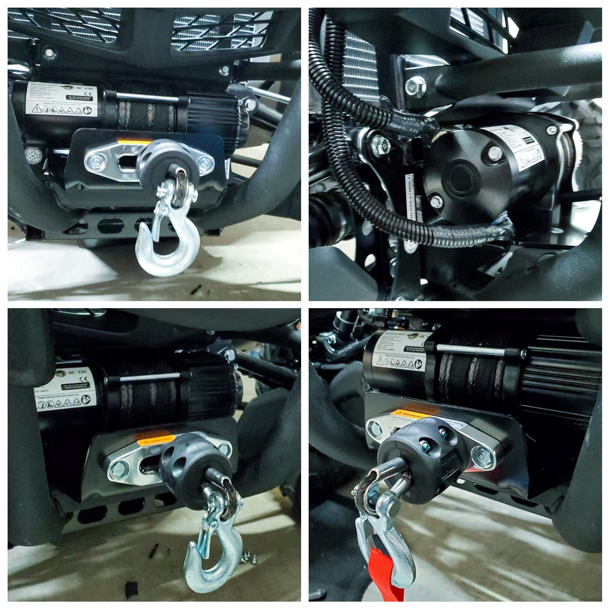 Buy ACDK 4500 lb Winch Electric Steel Cable ATV Winch Kit, 12V Winch