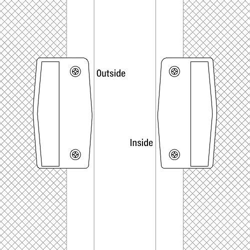 Miniatura 4 de Prime-Line A 111 - Tirador de puerta corrediza de plástico negro (paquete de 2)