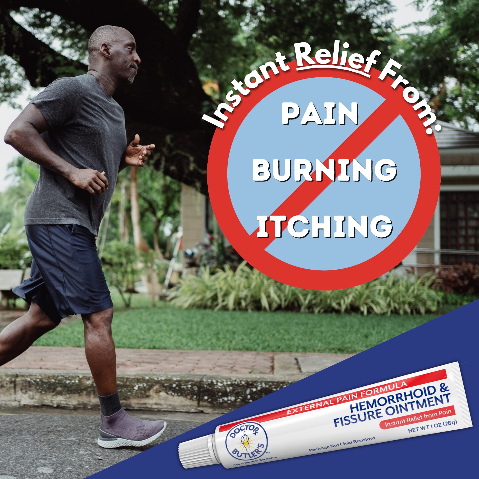 Buy Doctor Butler's External Hemorrhoid & Fissure Ointment Instant Pain Relief Hemorrhoid