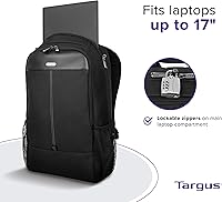 Vista 2 de Targus 17 Inch Classic Laptop Backpack - Fits Most Laptops up to 17", Padded Travel Backpack for Business Commuters, College, and Travel (TBB944GL)