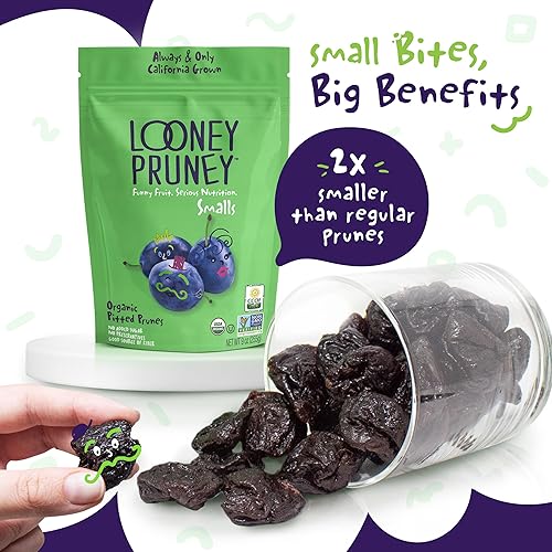 Miniatura 22 de Looney Pruney Ciruelas secas orgánicas para toda la familia | Siempre cultivadas en California, Kosher, sin azúcar añadido y sin conservantes (32 oz)