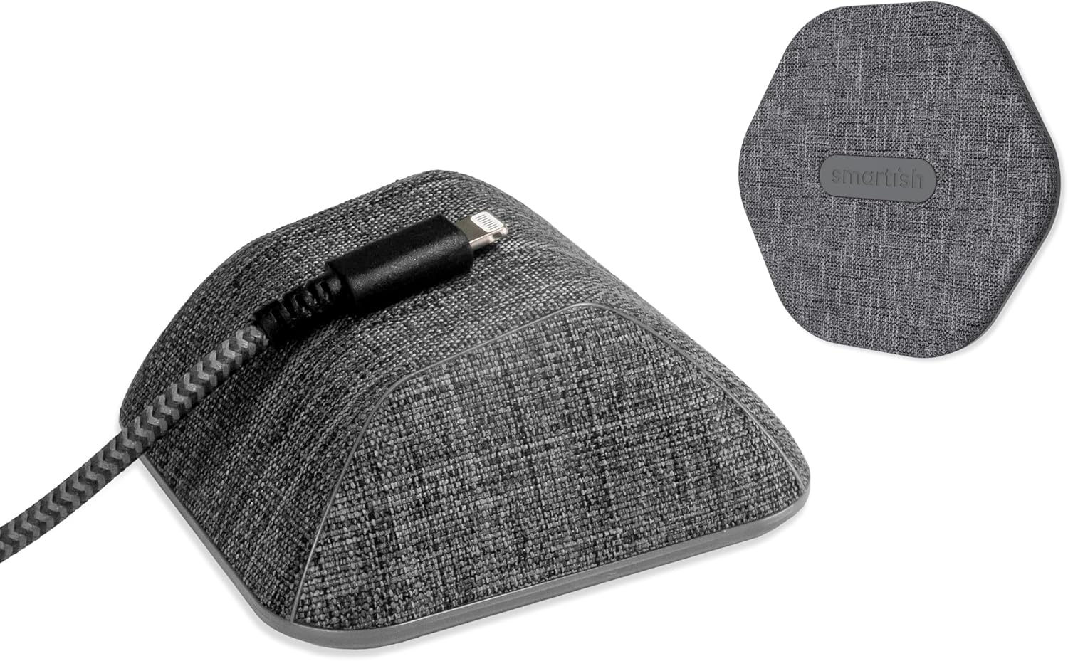 Smartish Cable Wrangler + MagSafe Mountaineer Wall Mount Bundle - Stick on Adhesive Phone Holder with Extra Strength Magnet for Apple MagSafe Accessories - No. 2 Pencil Gray…