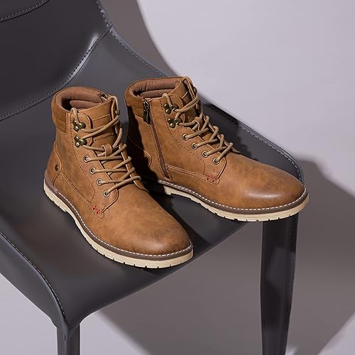 Miniatura 5 de Vostey Botas de senderismo impermeables para hombre, botas chukka casuales para hombres