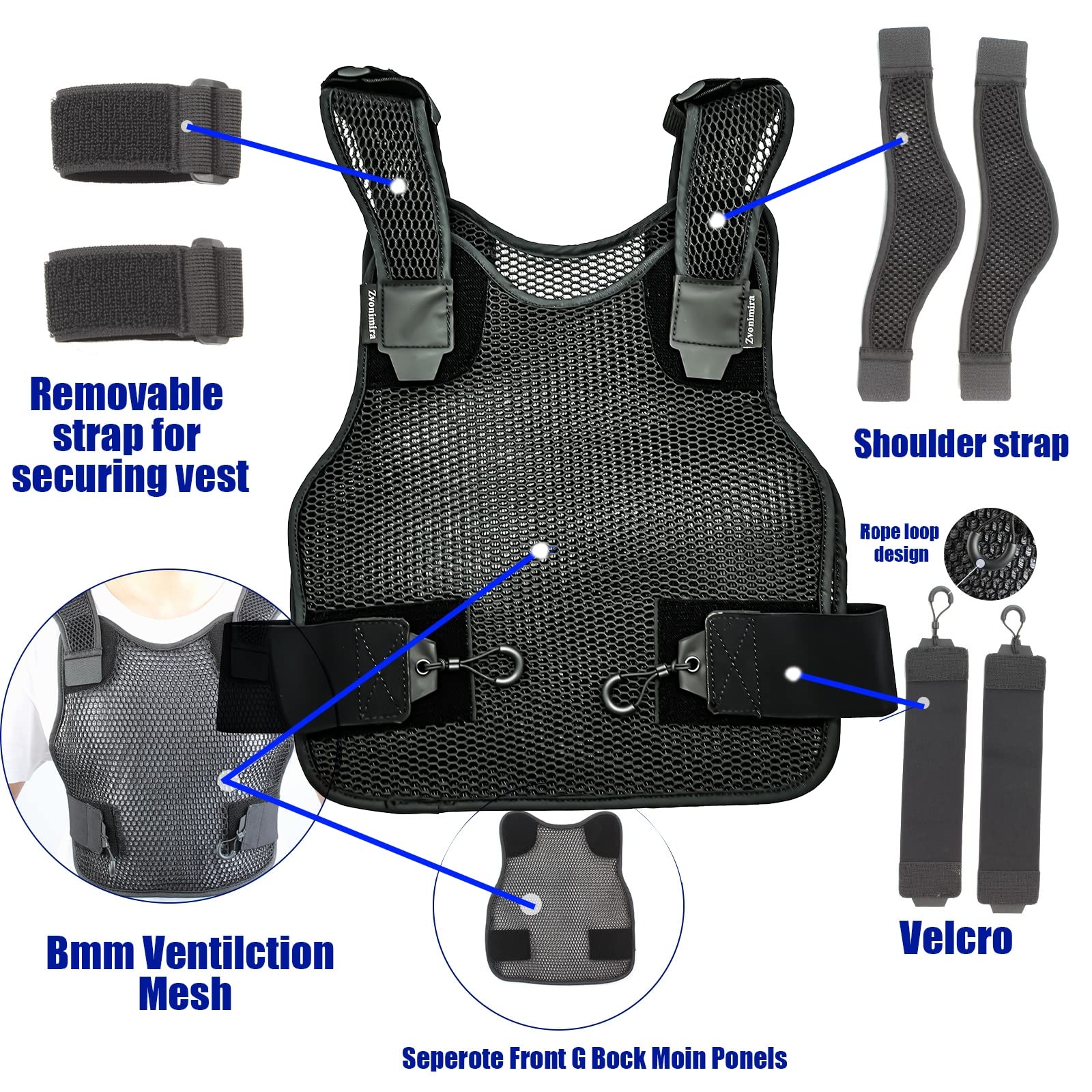 トップス VENTILATION TRAINING VEST Adjustable Ventilation Vest Workout Vest Ventilation - Helps