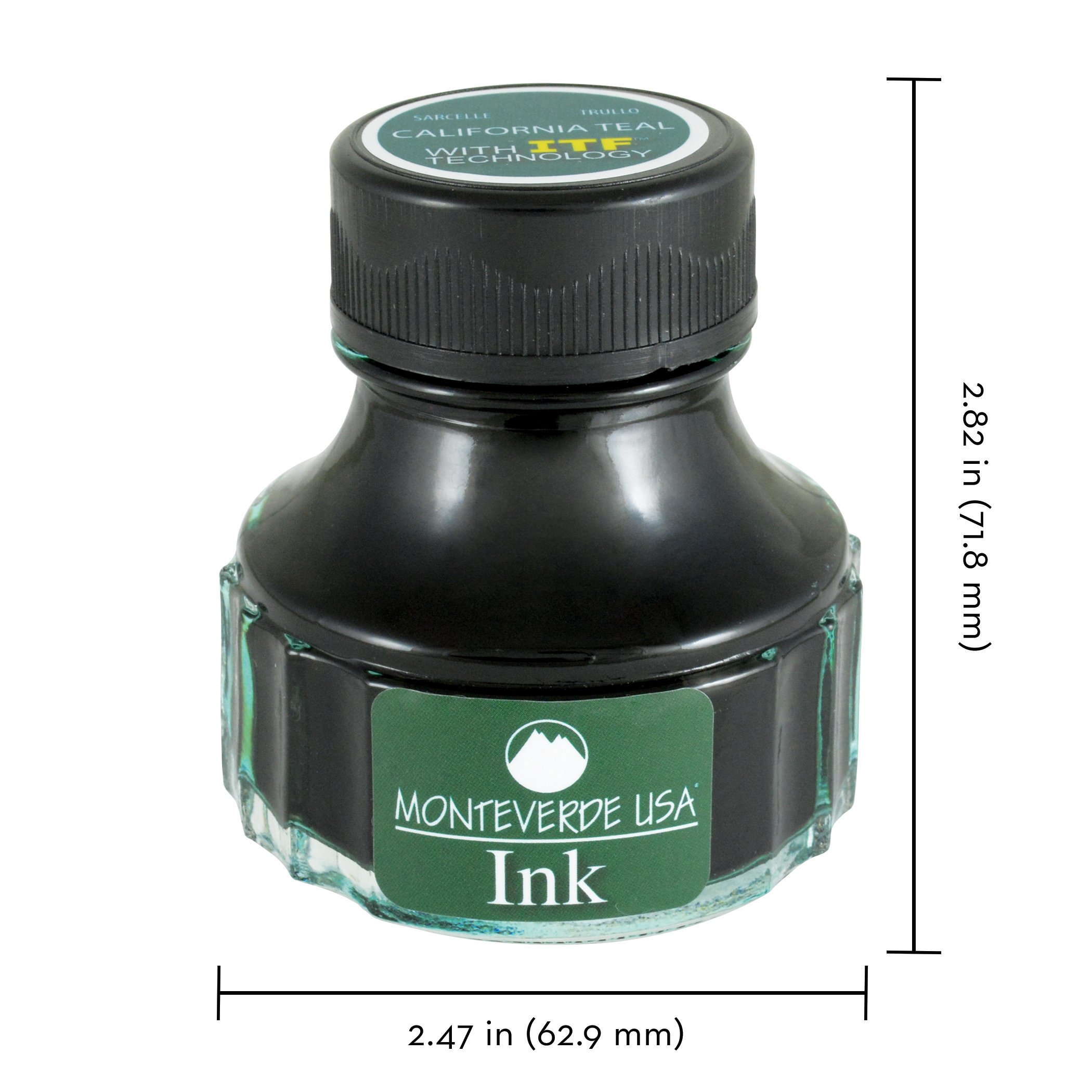 Monteverde g308ct Bouteille d'encre 90ml Californie Sarcelle