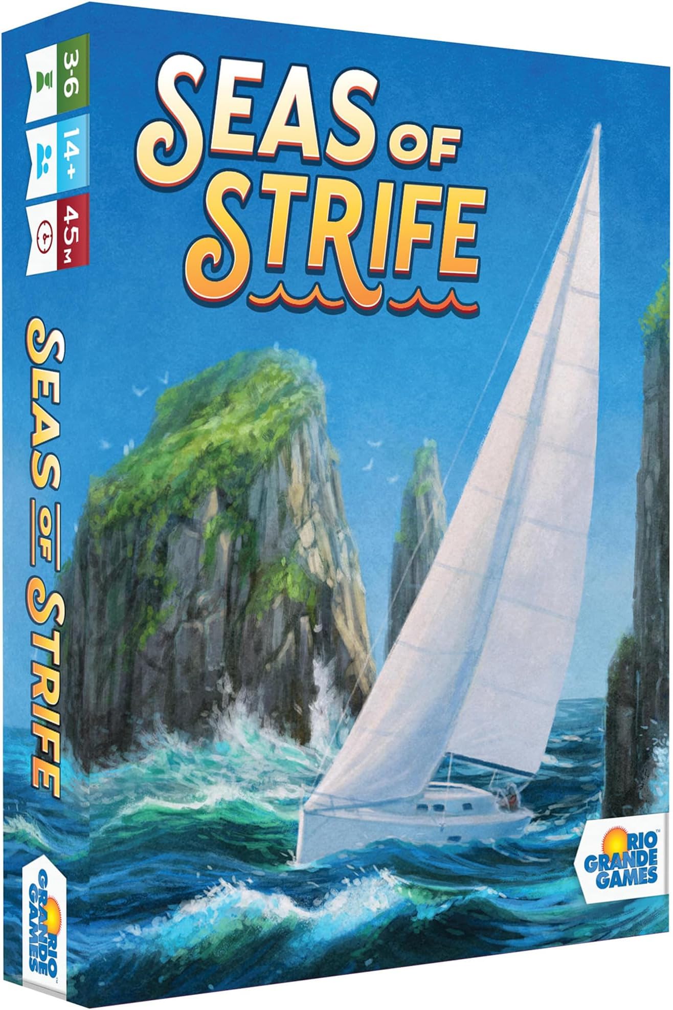 RIO GRANDE GAMES Seas of Strife - , Trick Taking Card Ages 14+, 3-6 Players, 45 Min