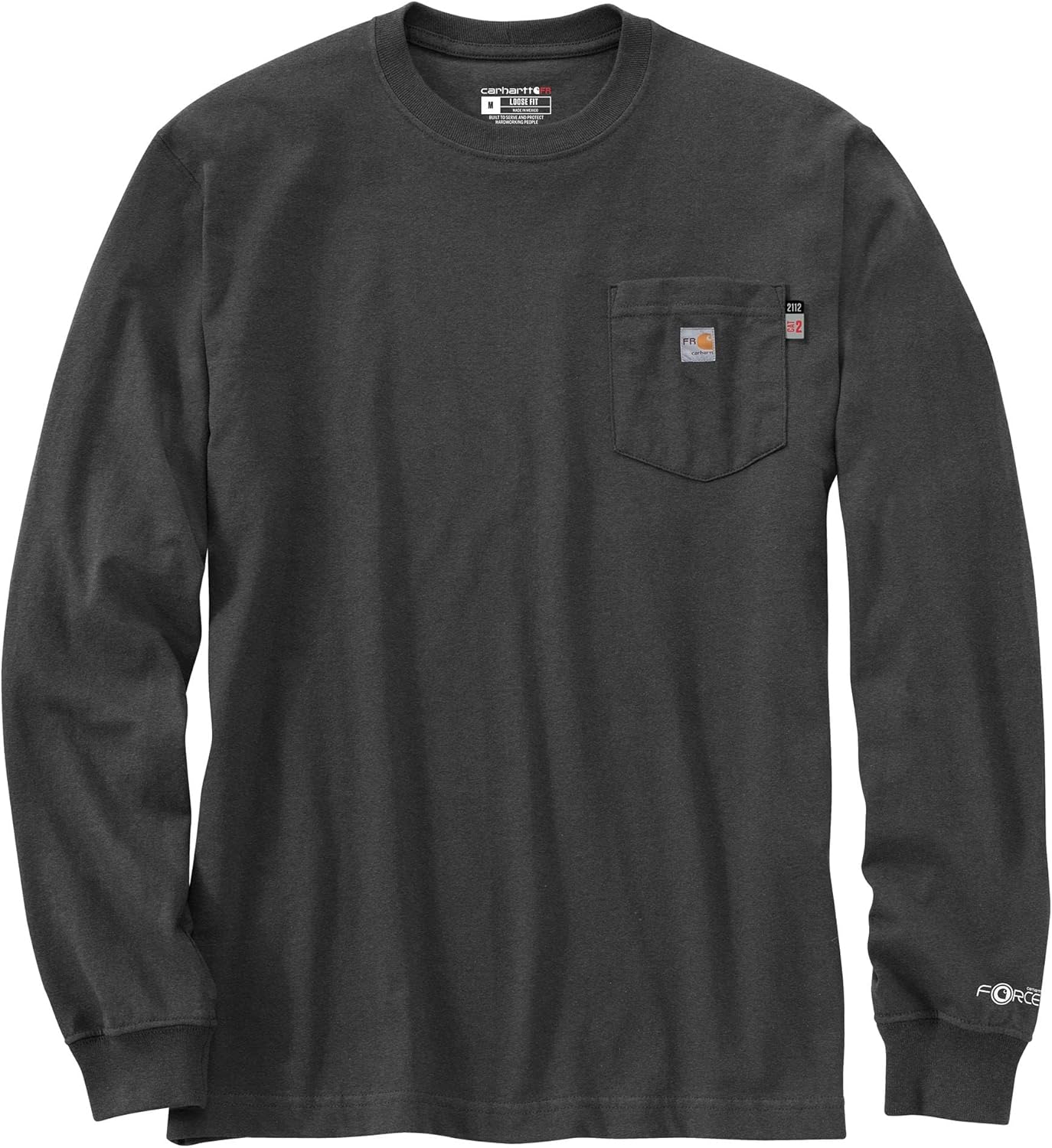 Carhartt Mens Flame Resistant Force Loose Fit Long-Sleeve Lightweight Eagle Graphic T-Shirt