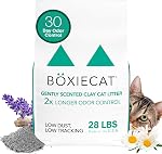 Boxie® Sans parfum 30 Jour de contrôle de l'odeur chat d'argile & Litter Kitty 16 Lb, 99.9% Sans poussière, haut plan dur®, pas de parfums Pas de remplissage, longue durée, facile à scoop