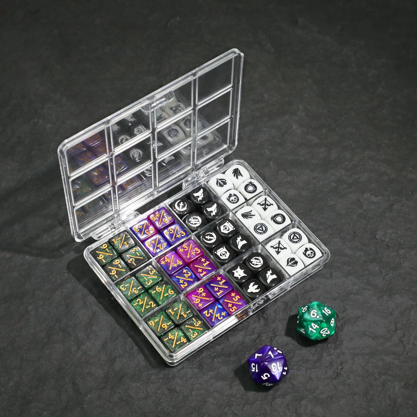 Amazon.co.jp: FourDragons 50個 12mm MTGダイスカウンター アイコン