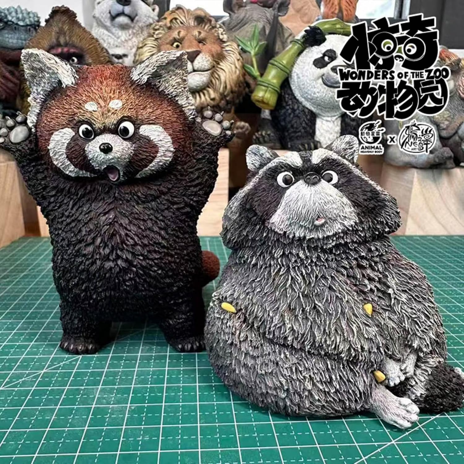 Northern Raccoon Figure Procyon Lotor Model Animal Decor