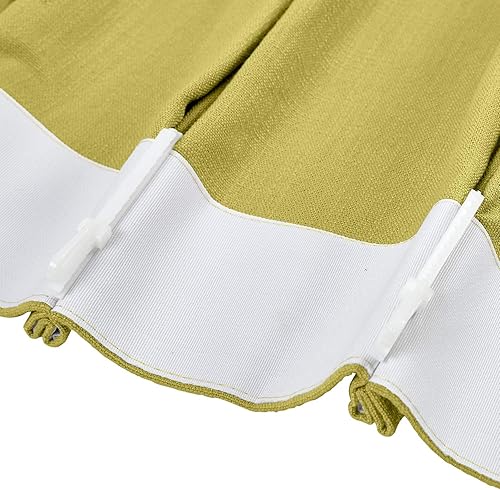 Miniatura 135 de Frelement Cortinas plisadas de lino de algodón extra anchas para oscurecer la habitación, 120 pulgadas de ancho x 96 pulgadas de largo, cortinas