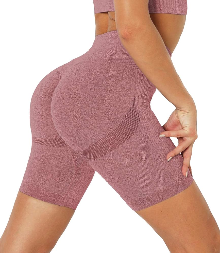 STARBILD Shorts De Sport Pour Femme Avec Poches, Scrunch Leggings Court