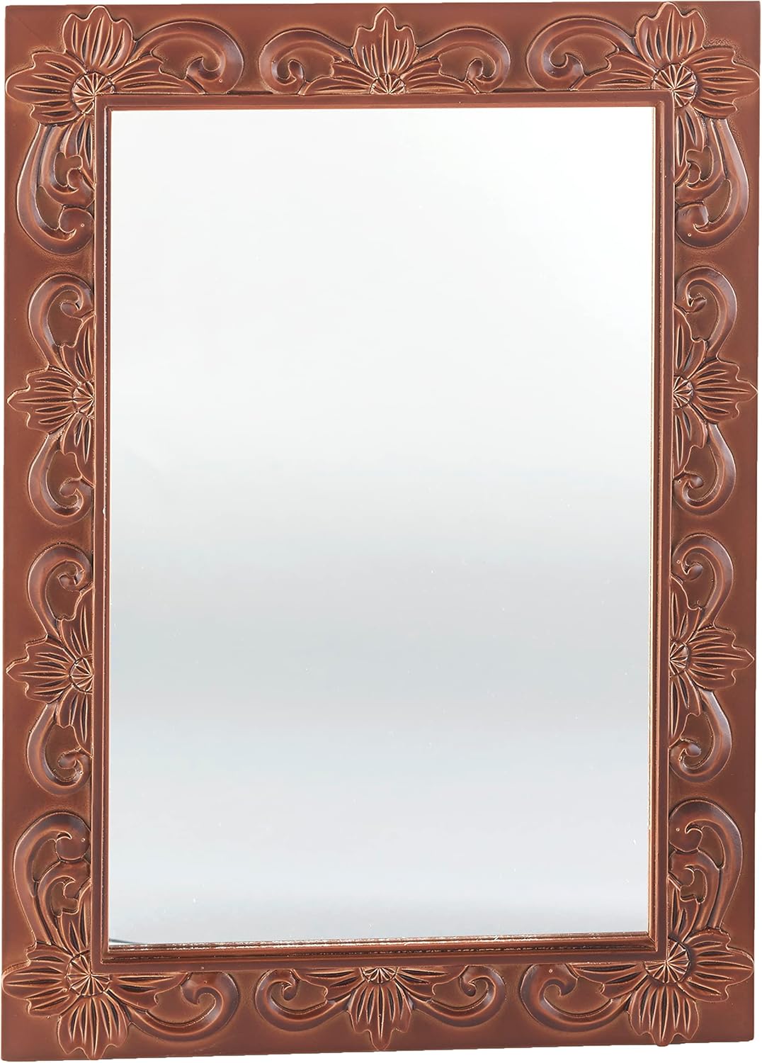 The Lakeside Collection Carved Wooden Decor Accents - Walnut Wall Mirror