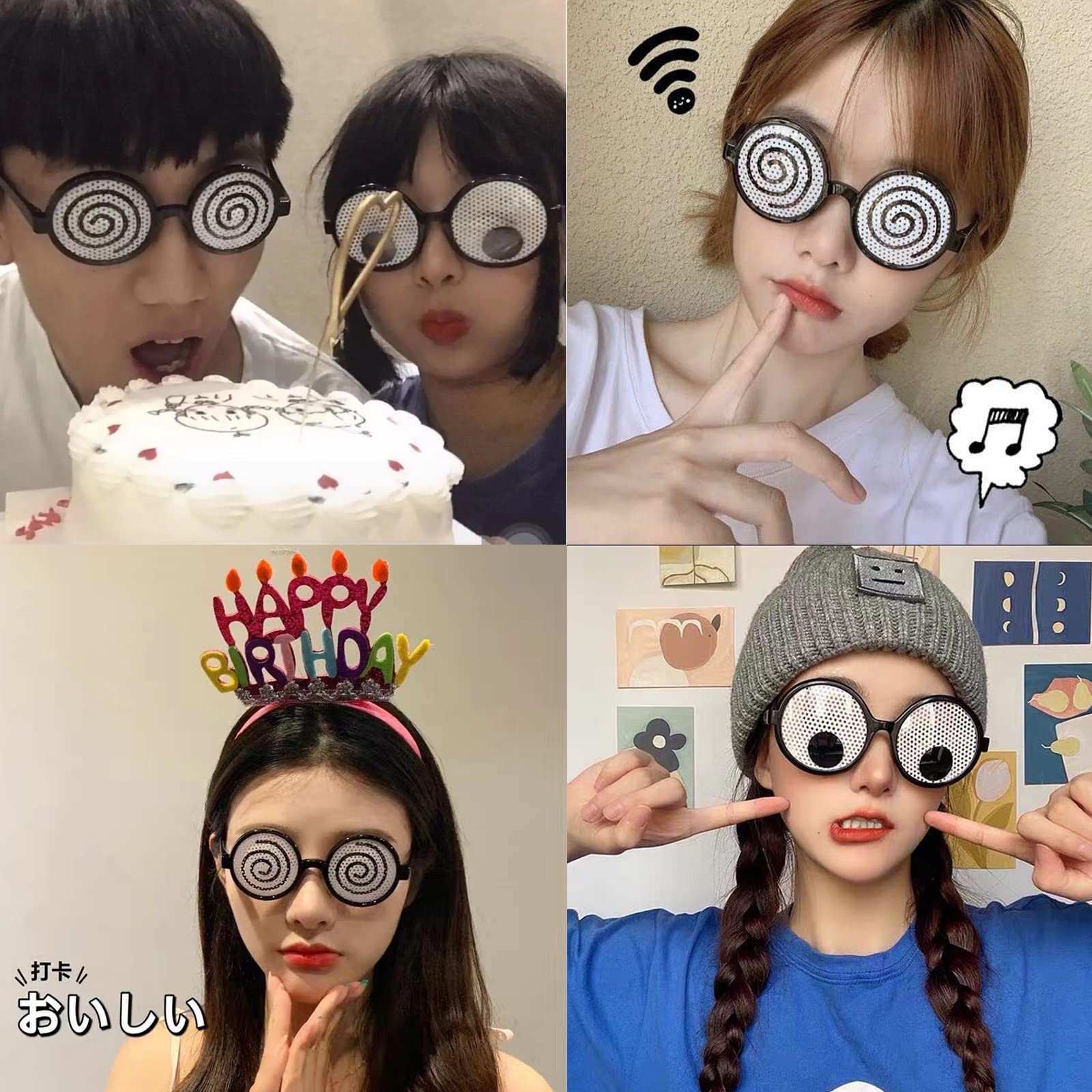 Amazon.co.jp: おもしろメガネ【2個セット】メガネ おもしろマスク