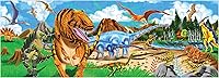 Melissa & Doug Land of Dinosaurs Floor Puzzle 48 Pieces - 4ft Jumbo Jigsaw for Kids 3+, Educational Screen-Free Dinosaur Play FSC Certified