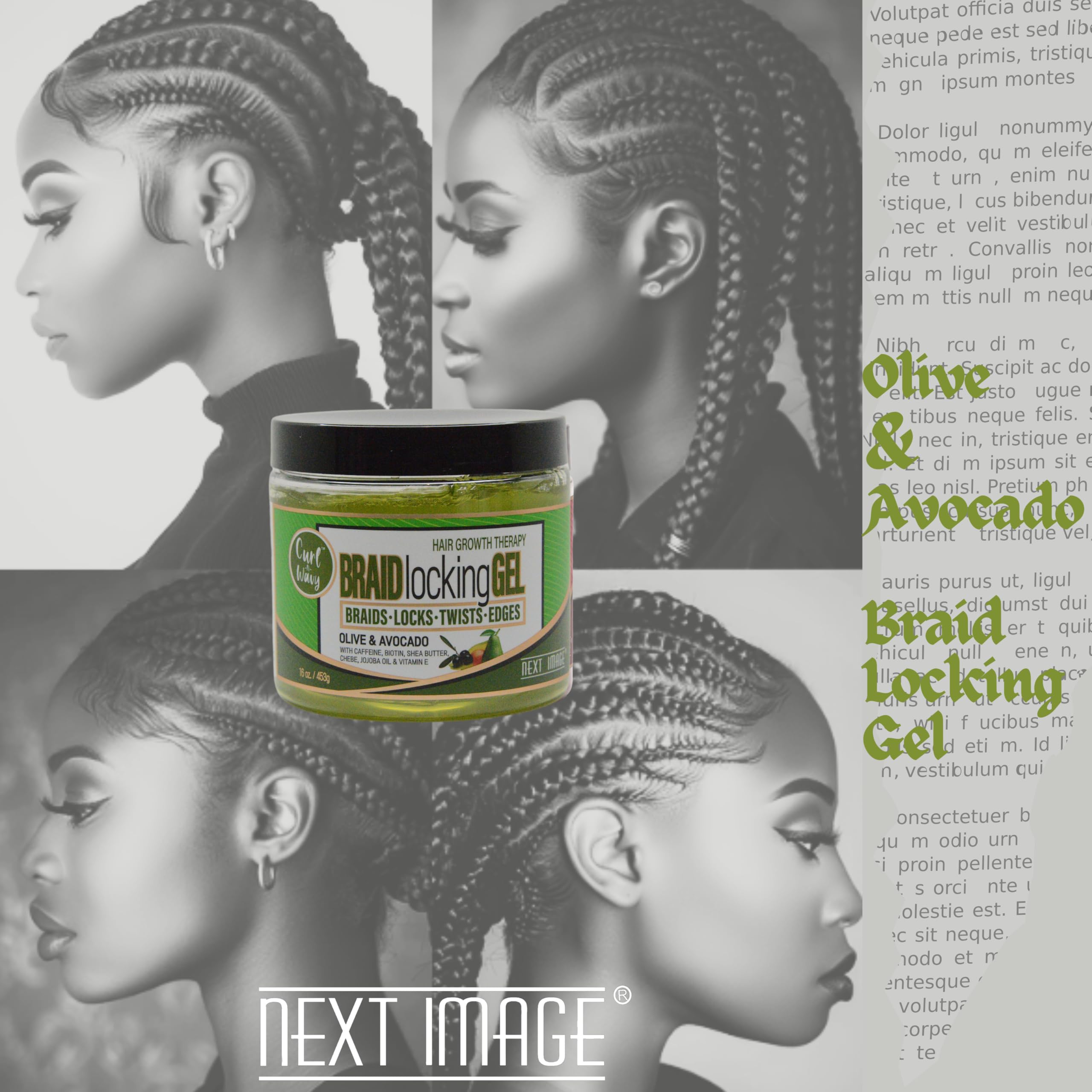 Amazon.com : NEXT IMAGE - Braid Locking Gel [Olive & Avocado] 3oz