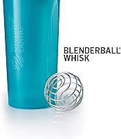 Vista 3 de BlenderBottle Classic Shaker Bottle Perfect for Protein Shakes and Pre Workout, 28oz,Clear/Black (Pack of 2)