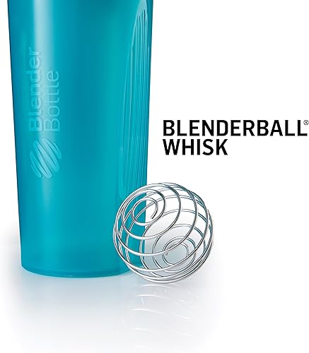 Miniatura 4 de BlenderBottle Botella mezcladora clásica perfecta para batidos de proteínas y antes del entrenamiento, 28 onzas (paquete de 2), musgo/musgo y azul