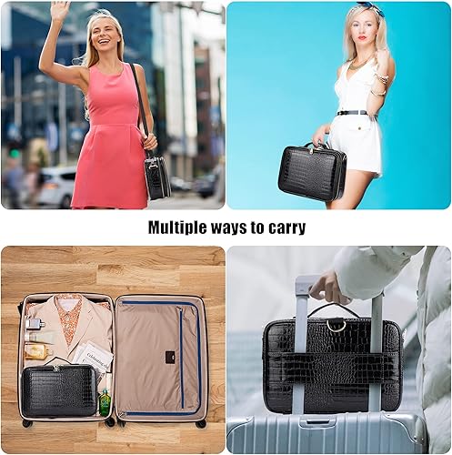 Miniatura 6 de Estuche de maquillaje de viaje Transparente Negro