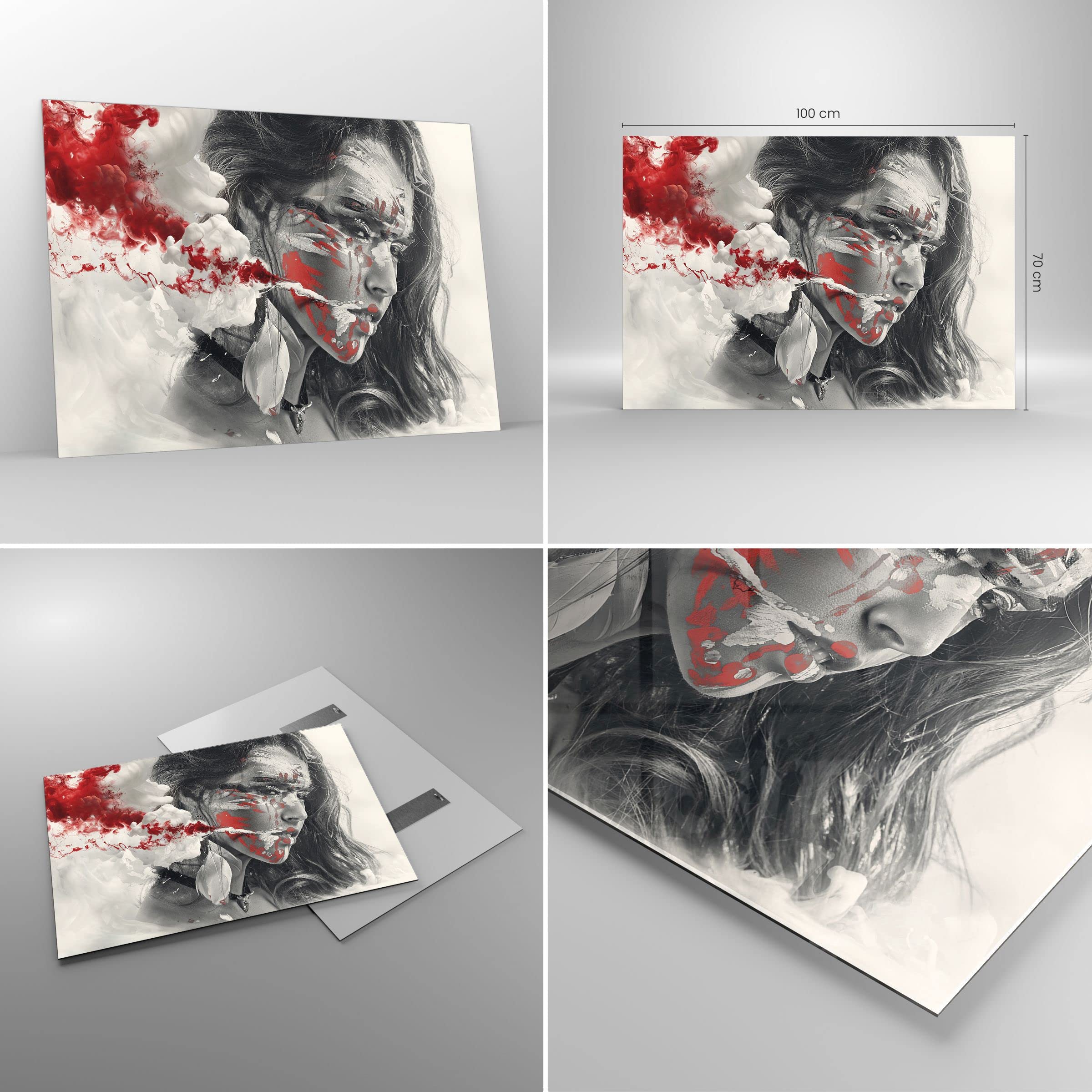 IMPRESSION SUR VERRE 70x100cm Tableaux Image Photo Carte Du Monde