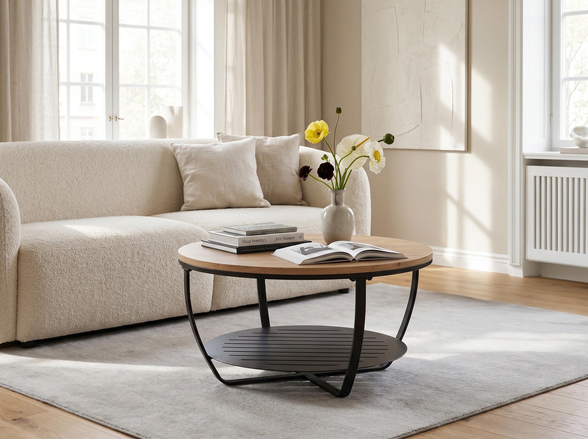 M2 Kollektion Couchtisch Palermo in schwarz, B/H/T = 80x43x80cm