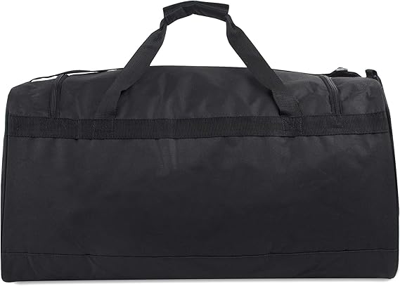(24 Pack) Bulk 55 Liter, 24 Inch Lightweight Canvas Duffle Bags for Men & Women For Travel, Sports, Homeless Bulk (All Black Pack)