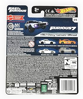 Hot Wheels 1967 Chevy Camaro Offroad, Fast & Furious 2/5