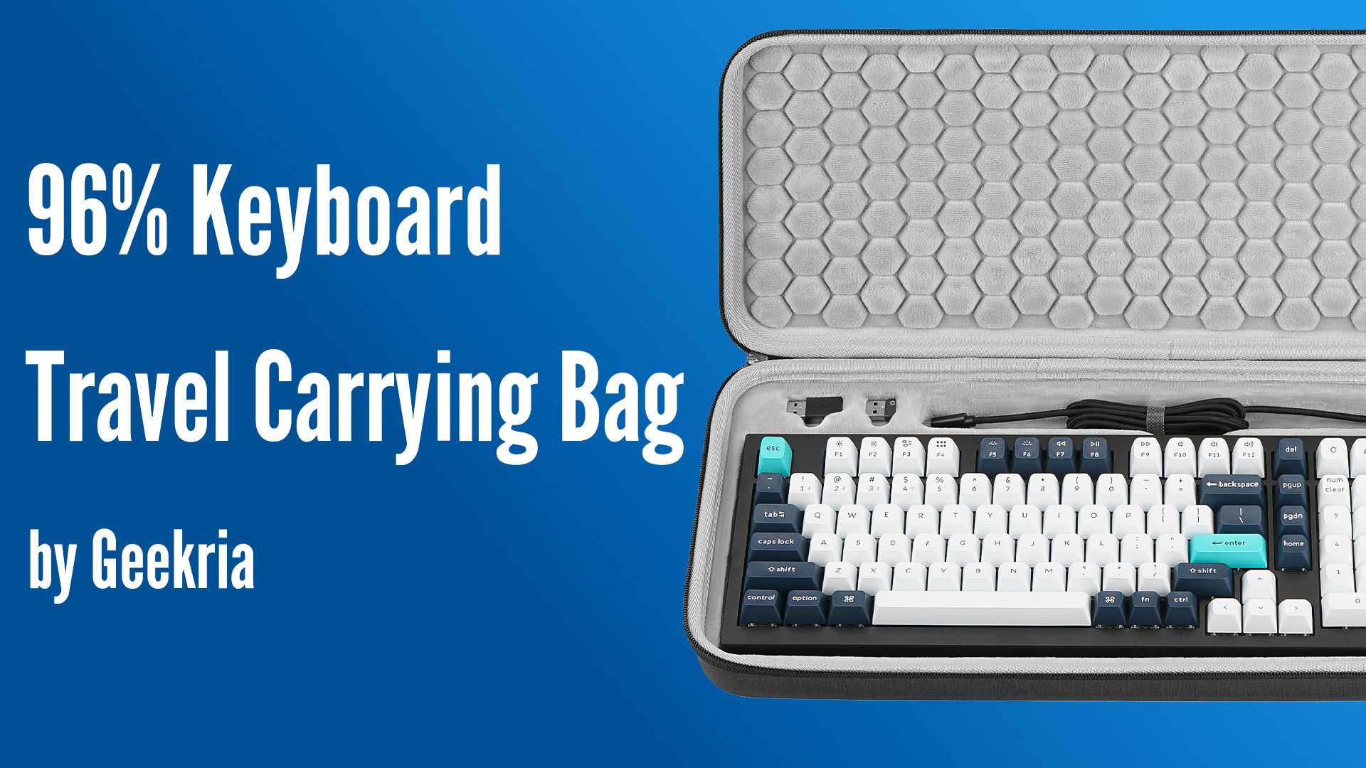 Amazon.com: Geekria 96% Keyboard Hard Shell Case, Travel Carrying