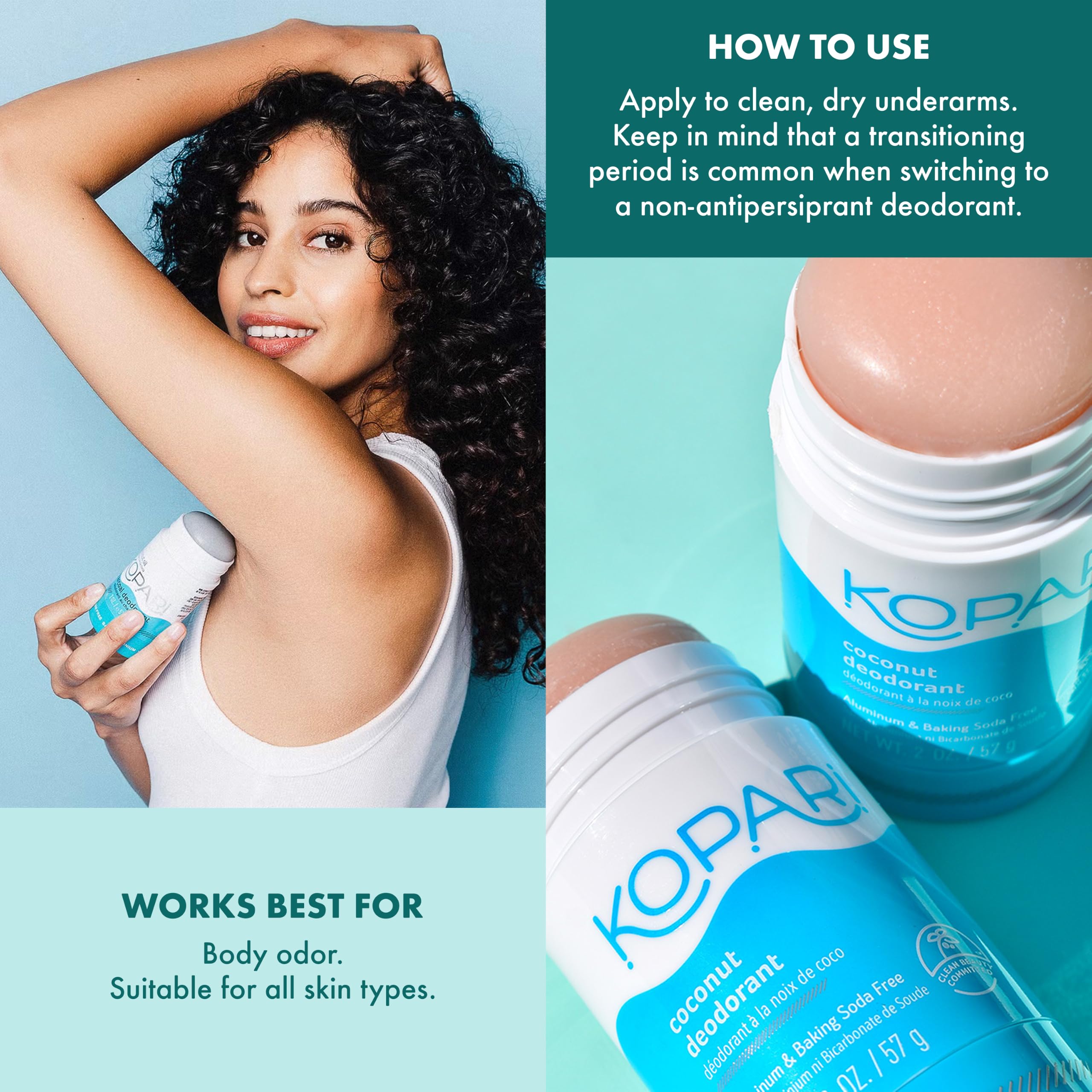 Kopari Aluminum Free Coconut Deodorant Plant-Based Formula No Aluminum Parabens or Baking Soda Everyday Odor Protection Original 1 Pack product thumbnail 8