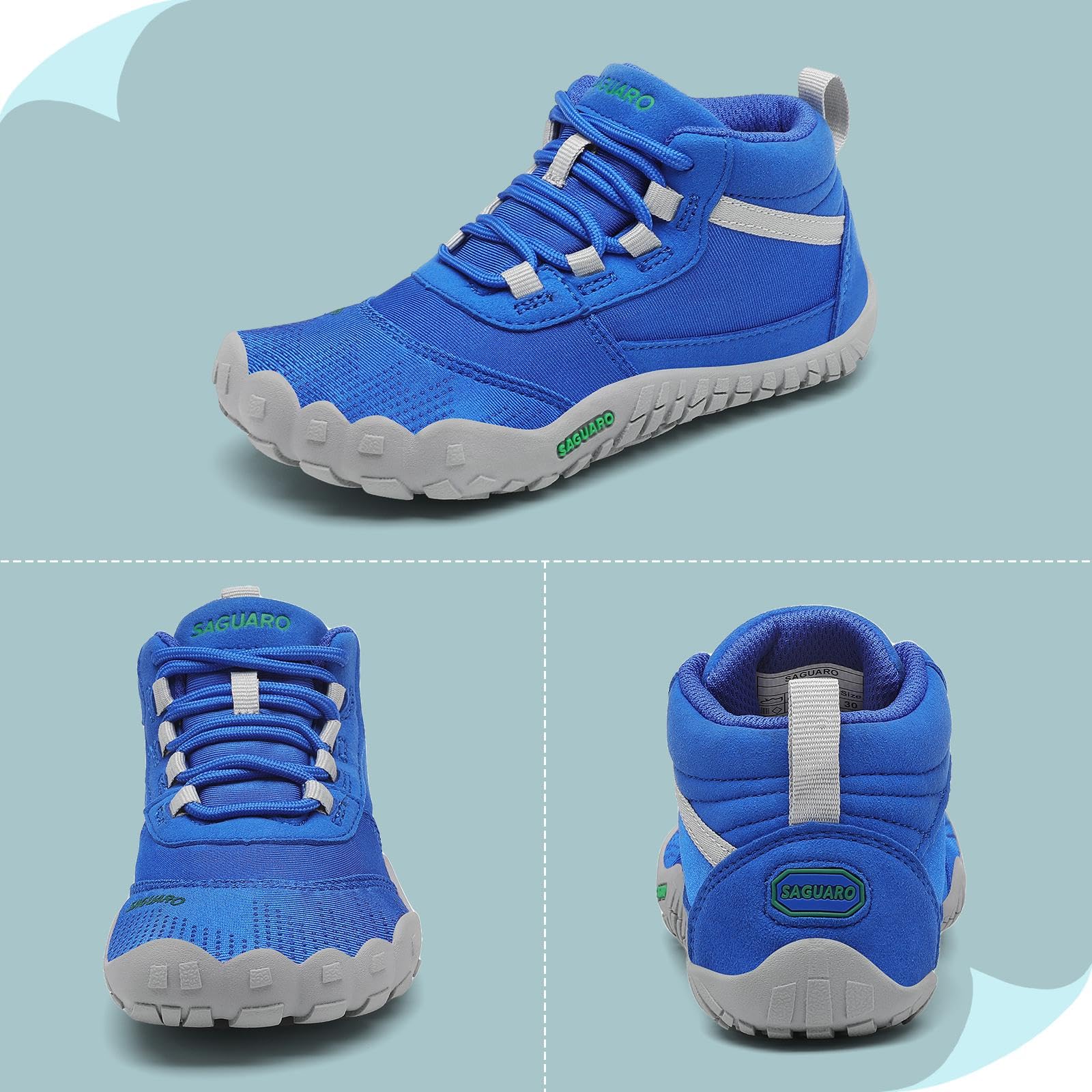 Saguaro dziecięce buty do chodzenia boso, lekkie buty trekkingowe, dla dziewcząt, outdoorowe buty do fitnessu