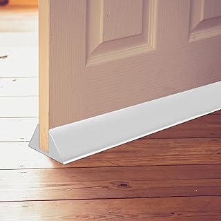 Absolute Living Triangular Door Draft Stopper - Snug and Flush - Block Wind, Light, Dust, and Noise - Adjustable Bottom of Door Draft Blocker - 2" Tall Under The Door Draft Guard (35.5" Cuttable)