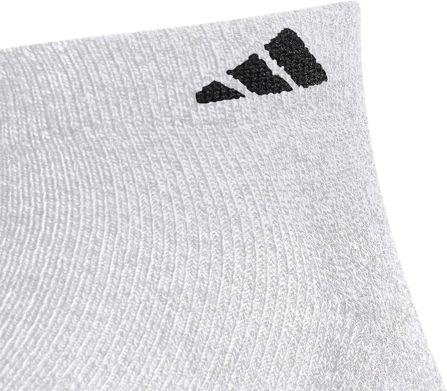 adidas Men's Athletic Cushioned 6-Pack Low Cut, White/Black Black/Aluminum 2, Large