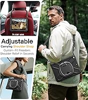 Vista 5 de BRAECN Funda de silicona resistente para 10.2 pulgadas, 9ª, 8ª y 7ª generación, con protector de pantalla integrado, agarre de asa, soporte, correa