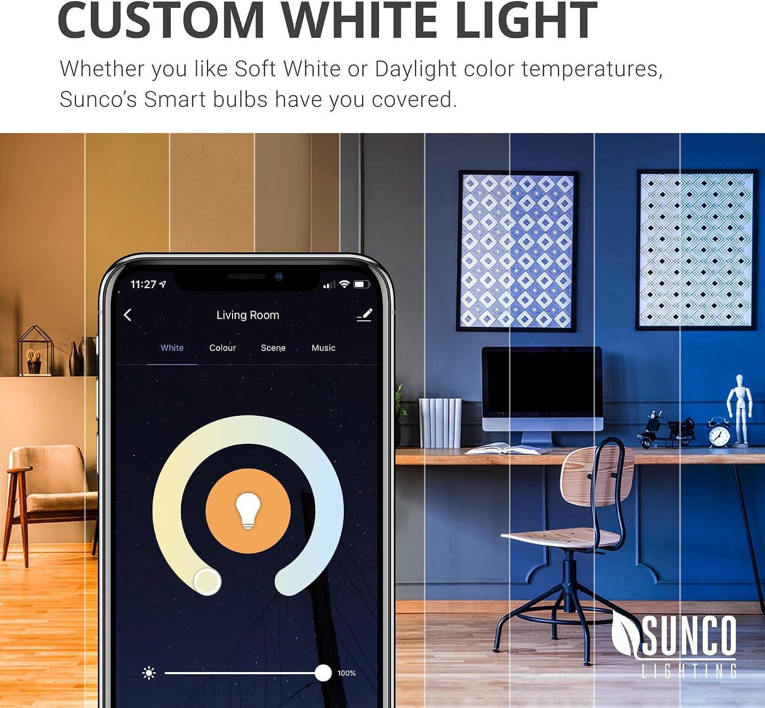 Sunco BR30 Alexa Smart Flood Light Bulbs Color Changing LED Recessed WiFi Bulb, 8W, RGBCW, Dimmable, 650 LM, Compatible with Alexa & Google Assistant, E26 Base, No Hub Required 4 Pack