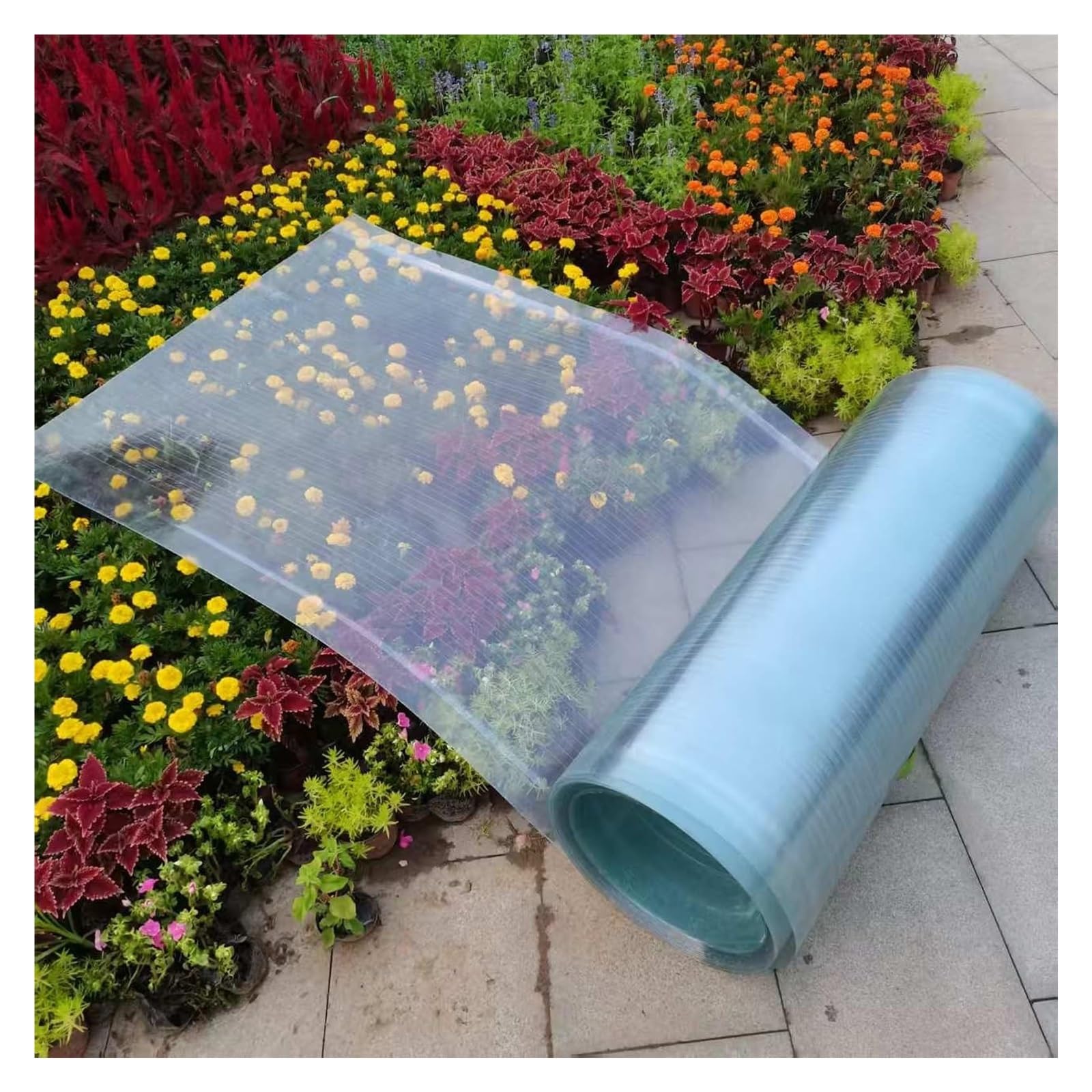 Láminas de plástico para techos con protección UV rollo de policarbonato para jardín