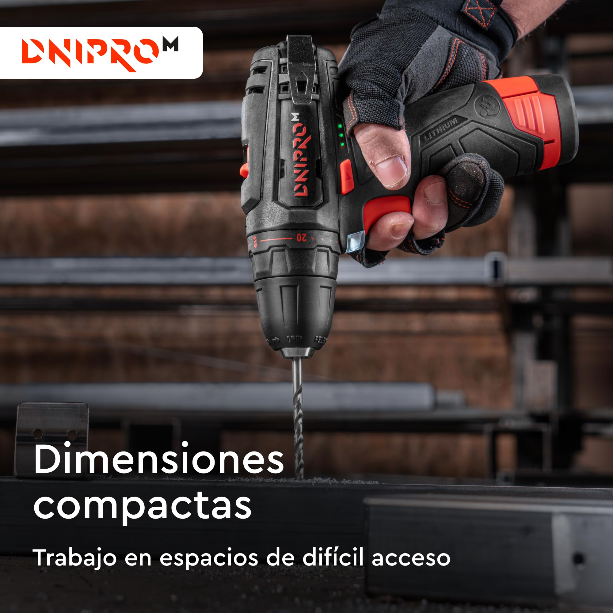 Trapano avvitatore 12 V, 30 Nm, 2 velocità, 1300 giri/min. Con 2 batterie da 2 Ah, caricabatterie, punte a vite, set di punte per metallo e valigetta. CD-12CX Compact