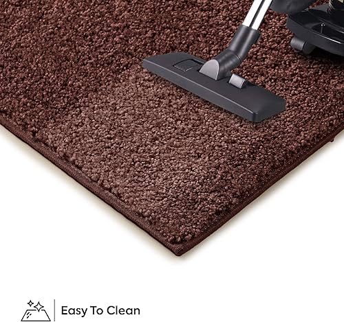 Miniatura 8 de Bright House - Alfombra unicolor, 2 pies de ancho por 12 pies de largo, forma ovalada, color durazno