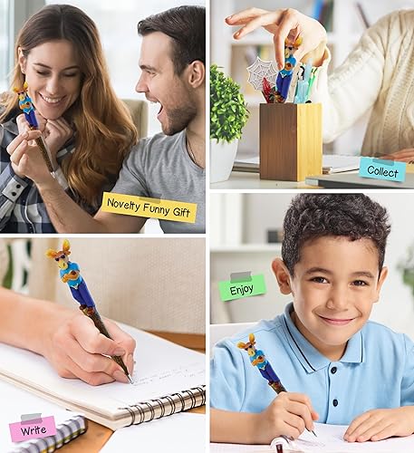 Miniatura 4 de Bolígrafos planetarios geniales y novedosos bolígrafos de alce Lindo, divertido y único, suministros de oficina para niños y adultos, bolígrafo