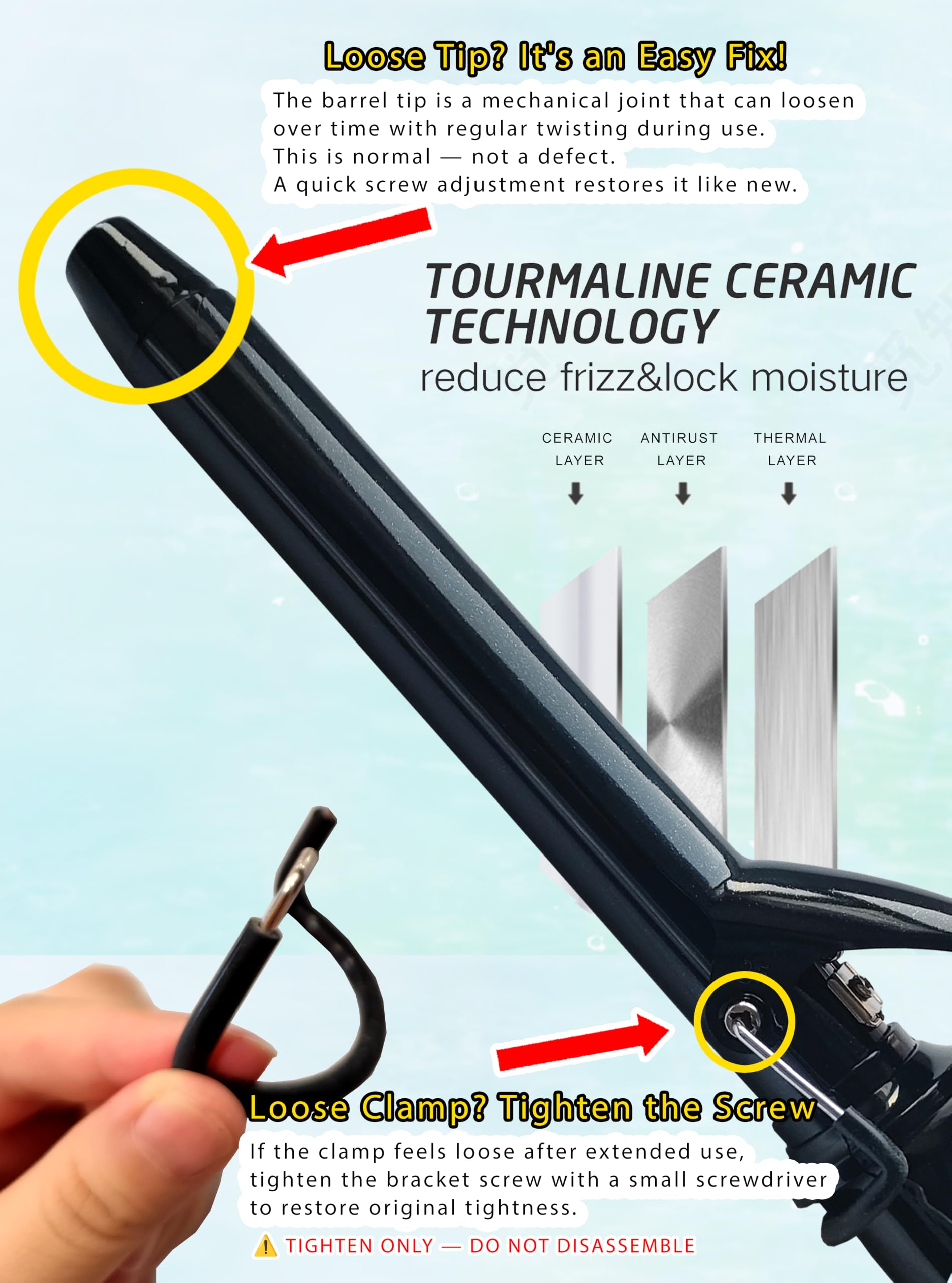 abp 1.25" Curling Iron - Long Barrel -2 abp 1.25" Curling Iron - Long Barrel -2