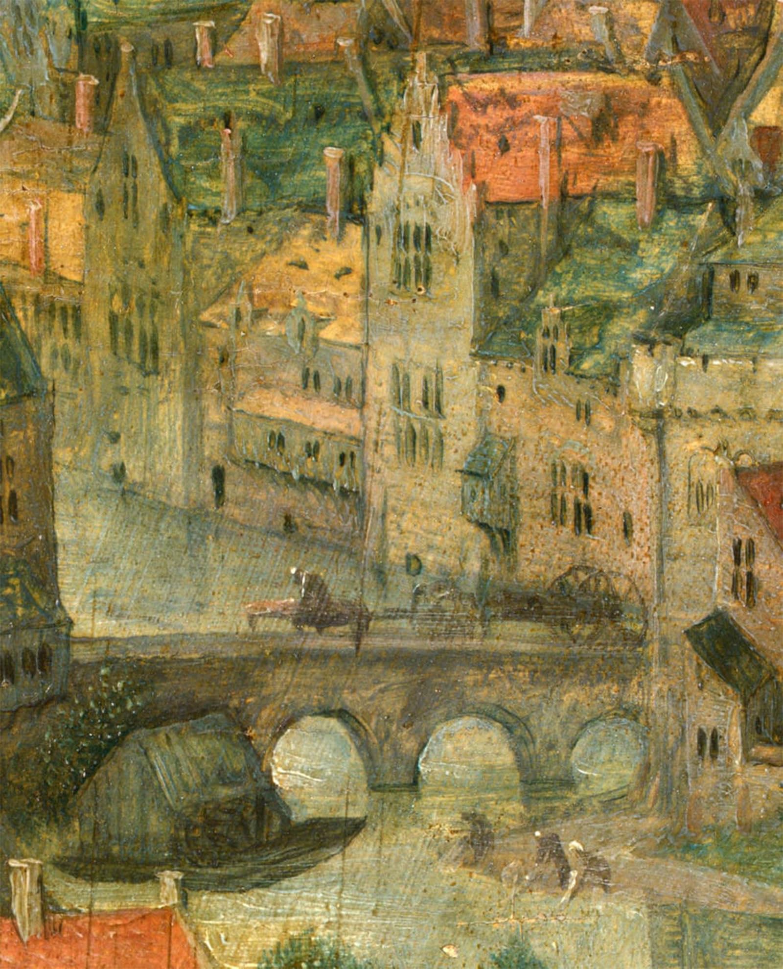 SERENDIPITP Aesthetic Poster Photo Wall Print Retro Picture Town Detail From Tower of Babel by Pieter Bruegel the Elder Modern Wall Artwork for Home Decor 60x90cm