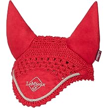 LeMieux Hobby Horse Ear Bonnet - Chilli Red - Suitable for Ages 3+